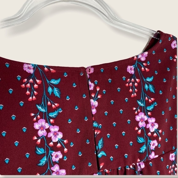 Floral Blouse Flutter Sleeve - Picture 7 of 10